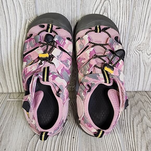 Keen Newport Pink Camo Hking Sandals Kids Size 3 - Picture 7 of 12